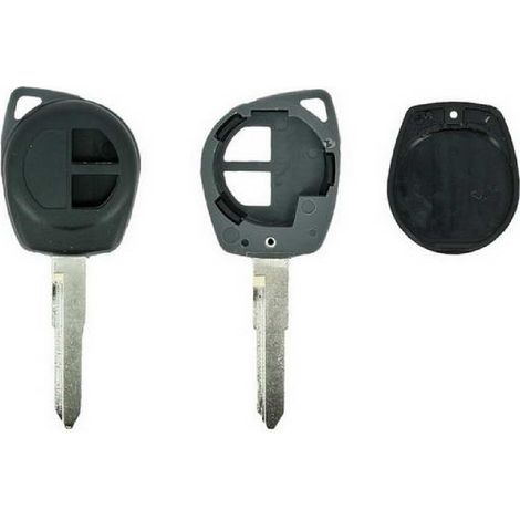 COQUE CLE ADAPTABLE SUZUKI 2 BOUTONS LAME CRANTEE FIXE