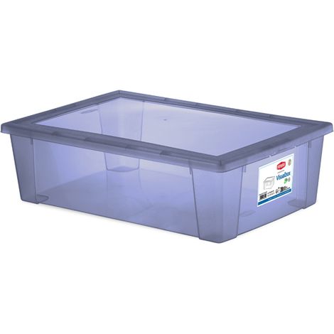 Stefanplast CONTENITORE MULTIUSO Lt.30 - cm. 59x39x17 h col. Azzurro
