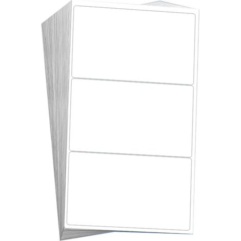 Etiquettes Adhesives Rectangulaires - 10 x 6 cm - Imprimables - Imperméables - Résistantes aux Huiles - Pour Bureau Cuisine Laboratoire - 60 Pièces (1/5)