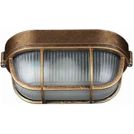Applique murale d'extérieur ovale en aluminium moulé sous pression, style marin vintage industriel, lampe décorative pour bateau (1/5)