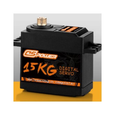 15 kg Metallgetriebe-Servo für MG995 Kettenfahrzeug-/Bootsmodell mit Fernsteuerung und digitalem Servofilter