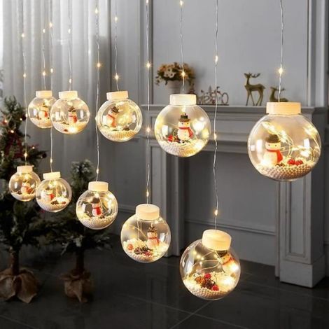 Guirlande Lumineuse Noël - LED Blanc Rouge - 35 M - Décoration Sapin Fête - 1 Pièce (1/4)