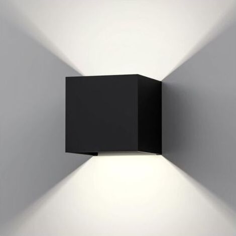Applique murale LED moderne 12 W, 3 000 K, angle de faisceau réglable, étanchéité IP65, support en aluminium, lampe murale LED pour couloir, salon, chambre, jardin (faisceau blanc froid), lampe murale (1/5)