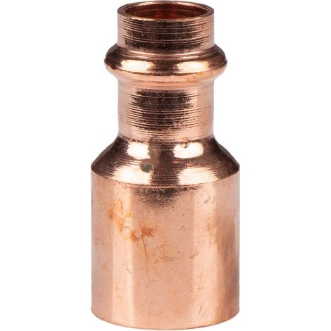 Kupfer Pressfitting Reduzierstück 28 x 15 mm V+M-Kontur DVGW