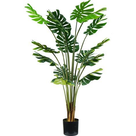 Pianta Artificiale Monstera H170 cm con Vaso Verde