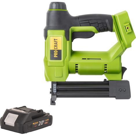 Procraft PEH20 Akku Tacker 20 V 15 - 32 mm + 1x Akku 2,0 Ah - ohne Ladegerät