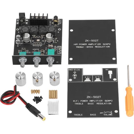 Carte d'amplification audio stéréo Hi-Fi 2.0 avec Bluetooth et filtrage (1/5)