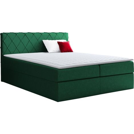 Cama continental Genus, Velluto 10, Doble, Continental, 180x200, Tapiz, Somieres, 186x208x103cm (1/5)
