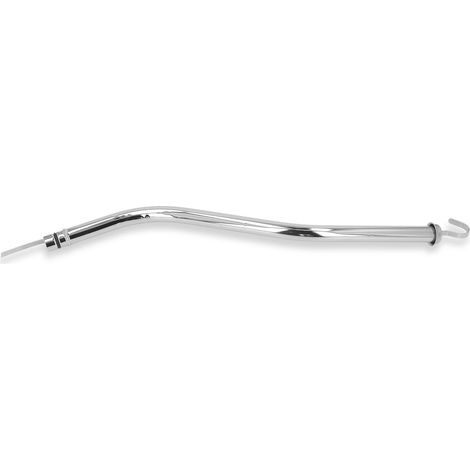 Tube de jauge d'huile moteur argenté chromé 18-3/4 pouces, acier inoxydable, remplacement pour transmissions Ford C-6 (1/5)