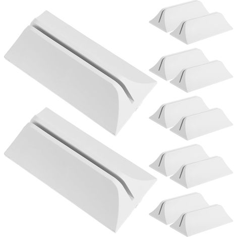 12 pieds de présentoir en plastique blanc
