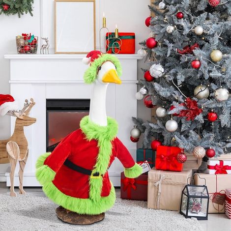 Costume Pour Oie De Jardin - 23 Pouces - Tissu Imperméable - Décoration Extérieure Pour Halloween Et Noël - 1 Pièce (1/5)