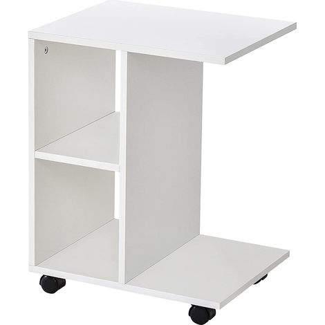 Mesa de centro mesita de noche con ruedas organizador (1/5)