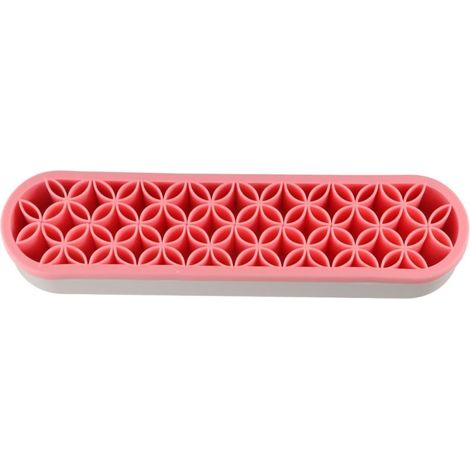 Lot de 2 boîtes de rangement cosmétique en silicone pour pinceaux – supports souples pour bureau ou coiffeuse