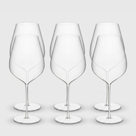Set da 6 calici vino Bordeaux in vetro soffiato Ultraleggero (1/3)