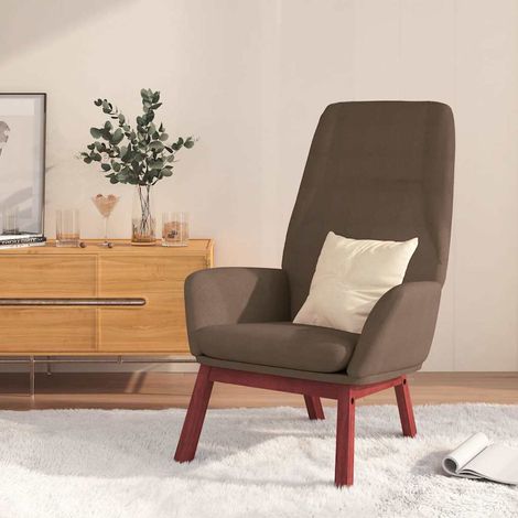 Chaise de relaxation Fauteuil relax - Taupe Tissu BonneVie-67181 (1/5)