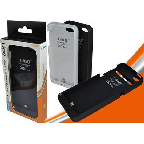 Linq - Power Bank Batteria Esterna 2800mah Custodia Compatibile Ip 5s/5 Ios 5s-2800 -