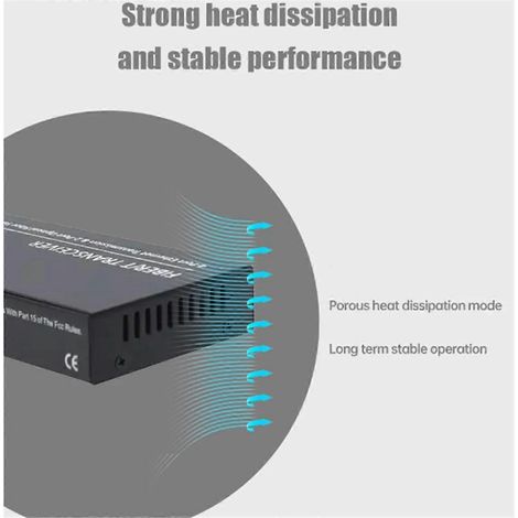 Gigabit-Ethernet-Glasfaser-Switch SC Singlemode EU-Stecker