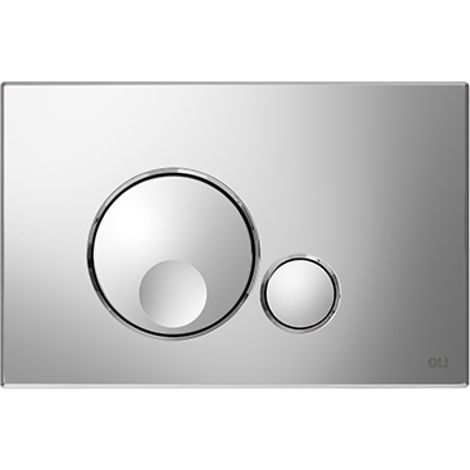 PLACCA 2 TASTI MODELLO GLOBE CROMATA LUCIDA   OLIVER INTERNATIONAL S.R.L.