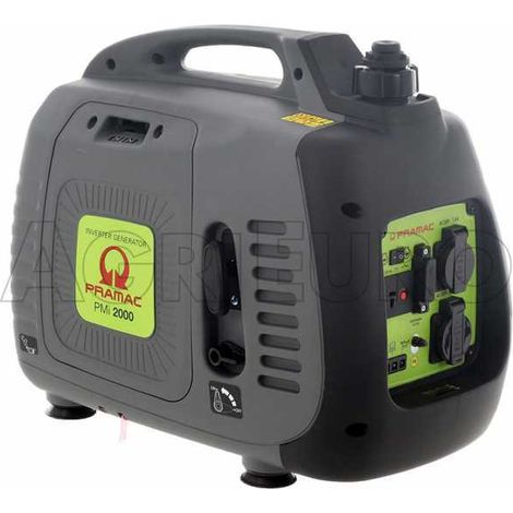 Gruppo elettrogeno / Generatore di corrente INVERTER 1700W - 220V silenziato PRAMAC PMI 2000