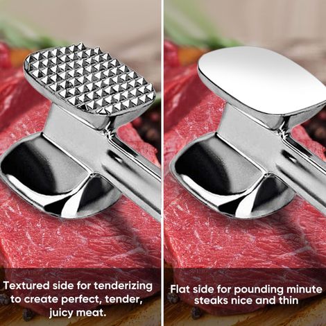 Doppelseitiger Fleischpeitsche aus Aluminium mit ergonomischem Griff [Material] (1/4)