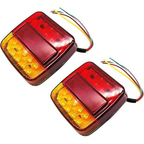 caravane, camion-remorque Lemonbest 12V Feu arrière de feu arrière arrière Caravan 26 LED pour camion, remorque, camion, fourgon utilitaire (Pack of 2X) (1/5)
