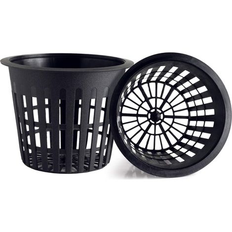 Net Cup - 3 Inch Round - Wide Lip Design - For Hydroponics Aquaponics Orchids - 25 Pack (1/5)