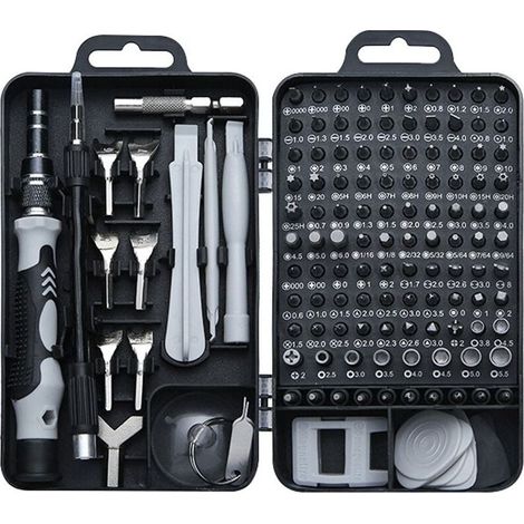 135en 1 Mini Set Tournevis Precision Kit Tools Petit Boite Tournevis Torx Informatique Demontage PC Portable Pour MacBook,iPhone,Réparation,Lunettes,Bricolage,Montre,Smartphone -Versailles (1/5)