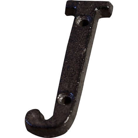 Lettre Maison - Chiffre Adresse Extérieur - Fonte Métal Noir - Style Vintage Industriel - Pour Boîte Aux Lettres Jardin Façade - Lot de 1 (1/5)