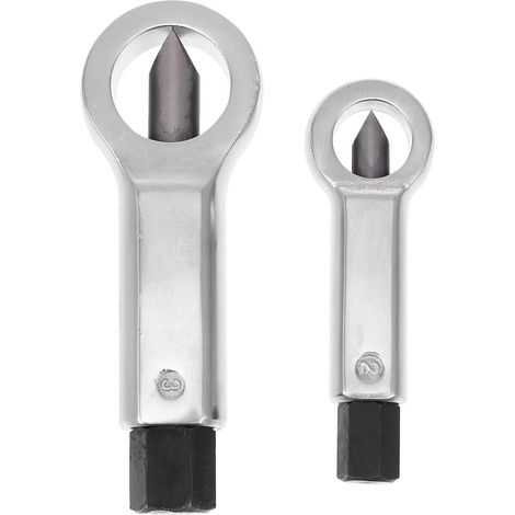 Lot de 2 Extracteurs D'écrous en Acier Anti-Rouille pour Enlever Écrous Rouillés et Cassés Outil Robuste pour Usage Domestique et Industriel (1/5)