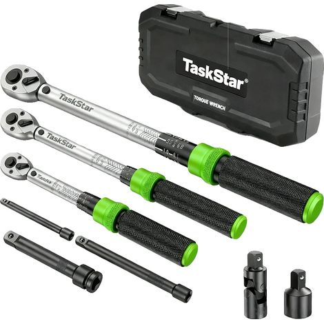 Drehmomentschlüssel Set, 1/4 Zoll Antrieb, 3/8 Zoll Antrieb, 1/2 Zoll Antrieb, ±3% Genauigkeit, 72-Zahn Ratsche (1/5)