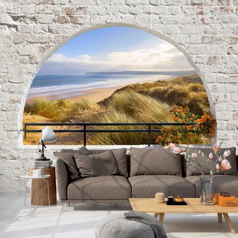 Papier peint plage cachée - 200 x 140 cm