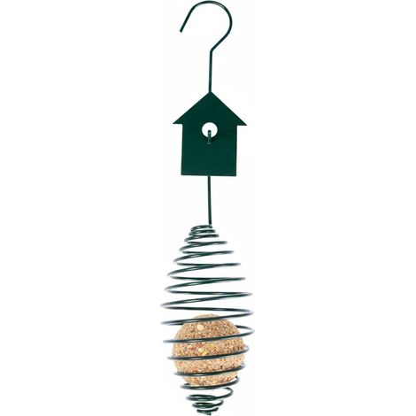 Homescapes Mangeoire à oiseaux ovale à suspendre avec boule de graisse - Nichoir (1/3)