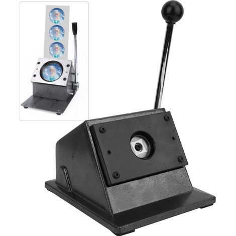 Découpeuse de cercle manuelle en métal pour bureau, 25mm, machine de découpe de badges et poinçon graphique (1/5)