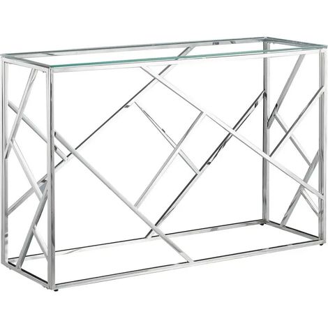 Console GEOMAG Inox verre Transparent 120x40x78 cm (1/3)