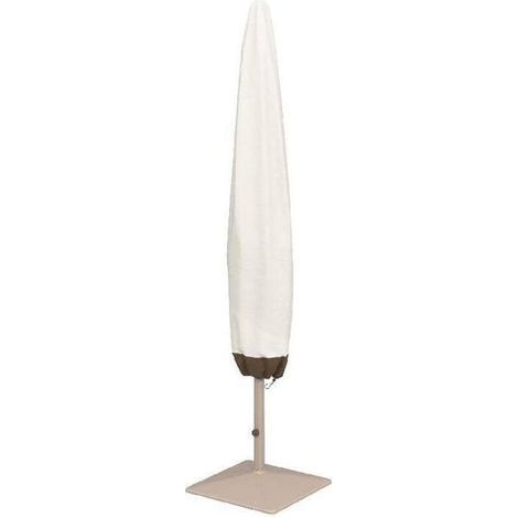 Rechteckige Sonnenschirmhülle 17,8 x 58,4 x 193 cm, beige und hellbraun, wasserdicht, UV-Schutz, für Garten und Terrasse (1/5)