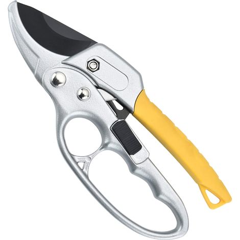 Sécateur à cliquet de 20 cm, outil de jardin pour la taille des rosiers (1/4)