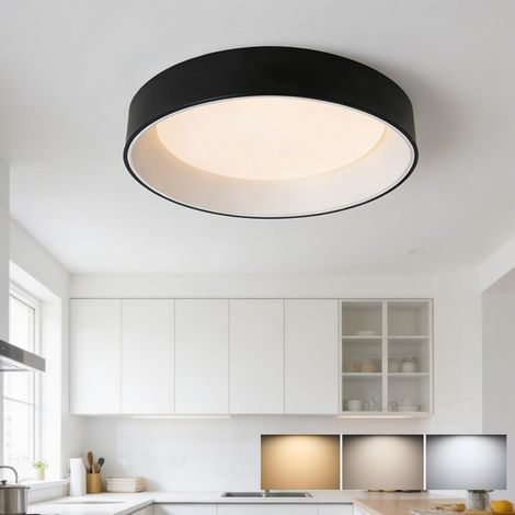 Plafonnier LED Moderne φ40cm - 3 Couleurs Réglables (Lumière Chaude 3000K incluse) pour Intérieur Salon, Chambre, Balcon, Couloir (1/5)