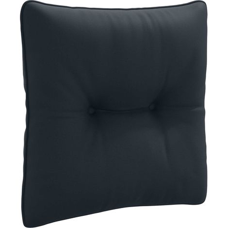 Coussin de dos PUTTEN 100 % polyester Bleu foncé vidaXL