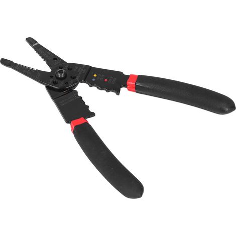 Pince électrique en acier à haute teneur en carbone, coupe nette, design ergonomique, outil de dénudage et de sertissage. (1/5)