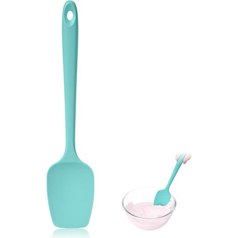 Hitzebeständiger Silikon Spatel 29cm Türkis - Kochlöffel für Backen & Kochen