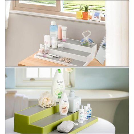 Étagère de rangement multifonctionnelle à 3 niveaux pour bouteilles d'assaisonnement et épices. (1/5)