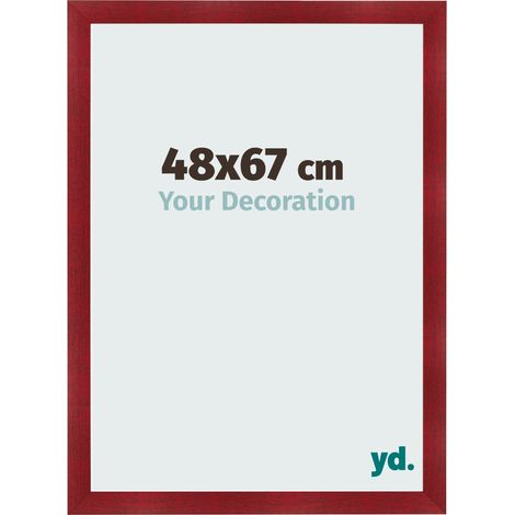 yd. - Cadre photo 48x67 - Vin Rouge Patine - MDF - Pisa (1/5)