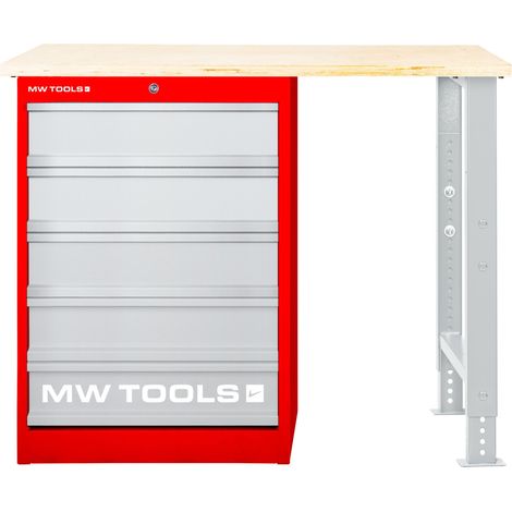 Établi modulaire Multiplex avec armoire à tiroirs 5T 1200 mm MW Tools MOD121 (1/2)