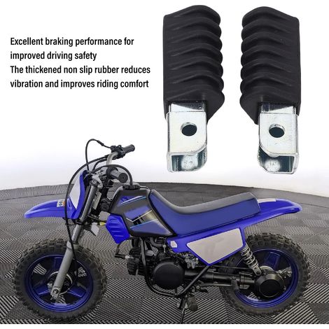 Zweiteilige Motocross-Fußrasten, rutschfest, komfortabel, für PW50 PW80, kompatibel mit 50ccm, 110ccm und 125ccm Motorrädern (1/5)