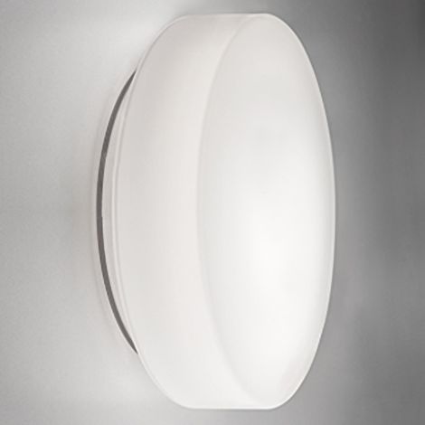 Applique murale/plafonnier tambour ø 400 x 110 mm. 2 x e27 42 w hs-ip44 - culot neutre, vtr.b.co (1/2)