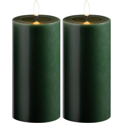 2x Novaliv LED-Kerze Echtwachskerzen mit LED, mit Timerfunktion, ohne Batterien (1/5)