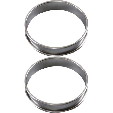 Moule à gâteau rond en acier inoxydable de 8 cm, anneaux à mousse (lot de 6) (1/4)