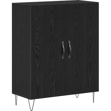 Maison Exclusive - Aparador Roble Negro 69,5 x 34 x 90 cm Madera (1/5)