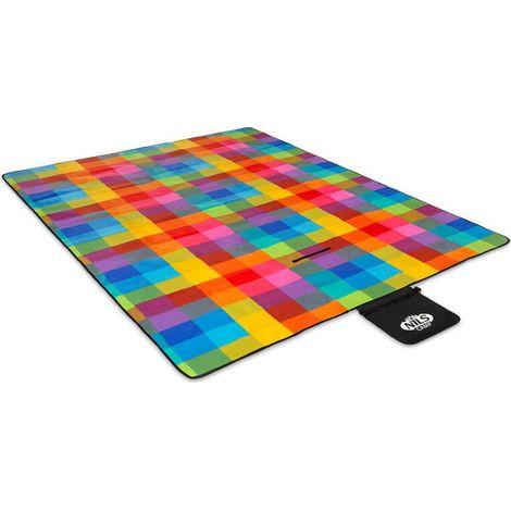 NC2221 PICKNICKDECKE MULTI 250x200 CM PE + ALU NILS CAMP (1/4)