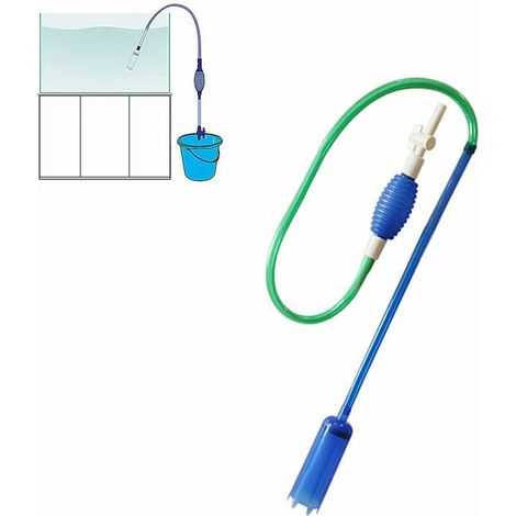 Aquarium Vacuum Gravel Vacuum Cleaner for Aquarium Tropical Fish Tank Accessories Fish Tank Cleaning Kit Gravel Cleaner Aquarium Green 66.93inch